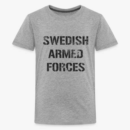 SWEDISH ARMED FORCES Rugged + SWE Flag - Premium-T-shirt tonåring