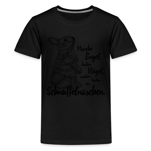 Kaninchen Hasen Zwergkaninchen Engel Liebe - Teenager Premium T-Shirt