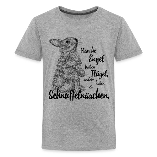 Kaninchen Hasen Zwergkaninchen Engel Liebe - Teenager Premium T-Shirt