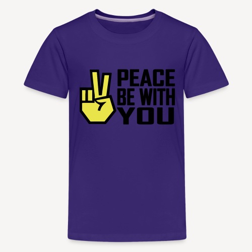 PEACE BE WITH YOU - Teenage Premium T-Shirt