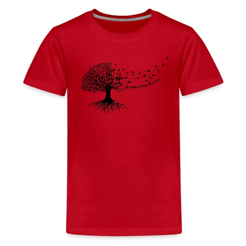 Scattering Leaves - Teenager Premium T-Shirt