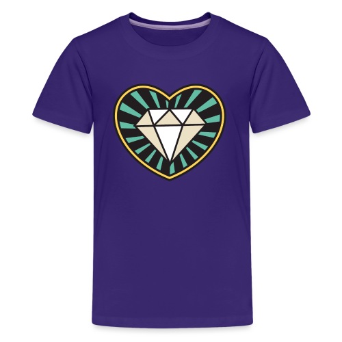 Diamant_Herz_dd - Teenager Premium T-Shirt