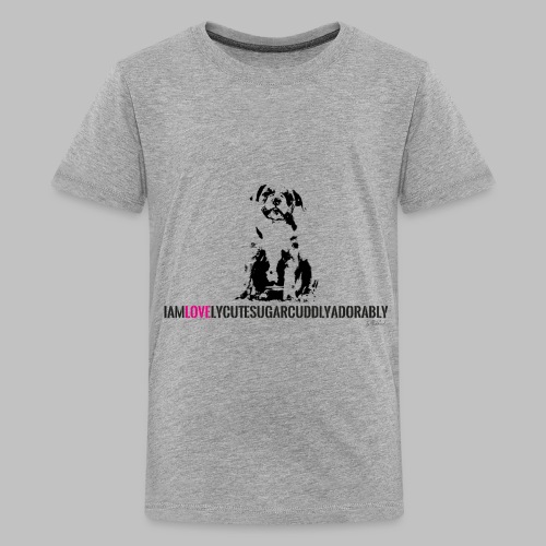 FRANZÖSISCHE BULLDOGE - WELPEN - LOVE - Teenager Premium T-Shirt