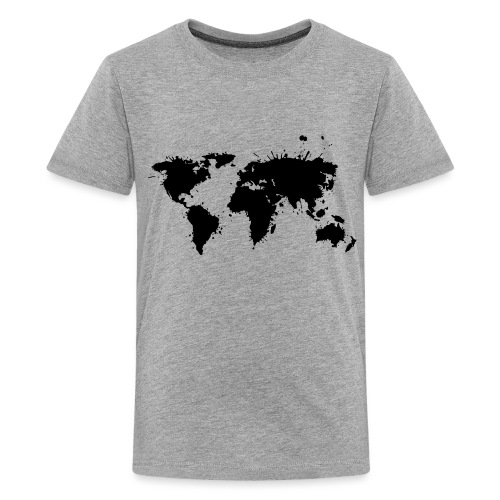 Weltkarte Splash - Teenager Premium T-Shirt