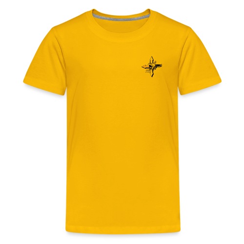 2Logo - schwarz/orange - Teenager Premium T-Shirt