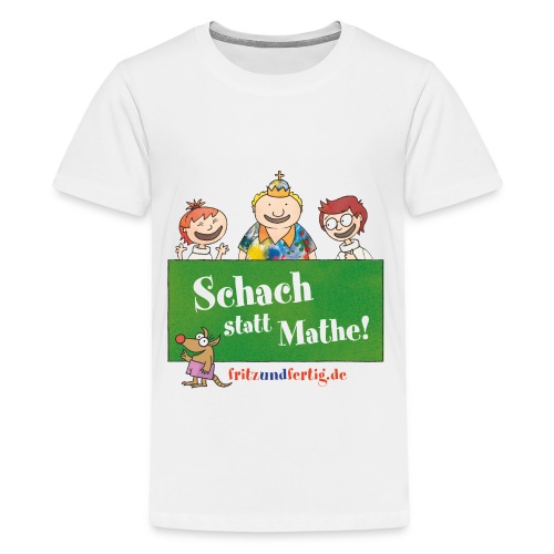 Schach statt Mathe - Teenager Premium T-Shirt
