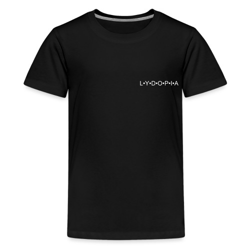 Lydopia • Dunkel / Heller Schriftzug - Teenager Premium T-Shirt