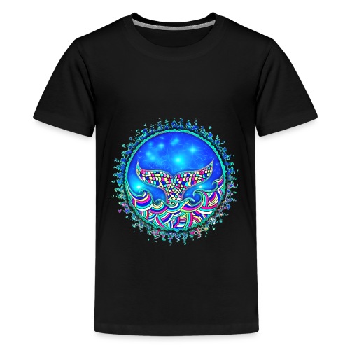 Meerjungfrau Flosse, Fisch, Wal, Maritim, Nixe - Teenager Premium T-Shirt