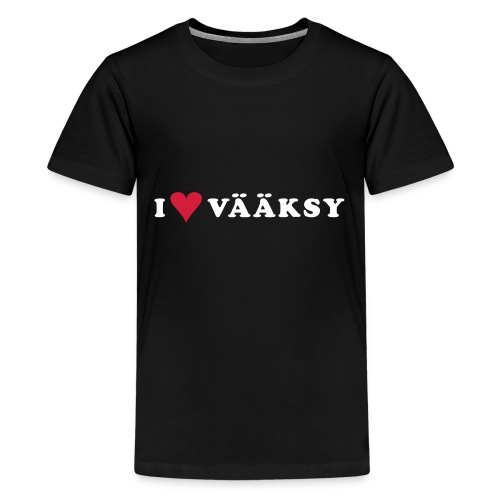 I LOVE VAAKSY - Teinien premium t-paita