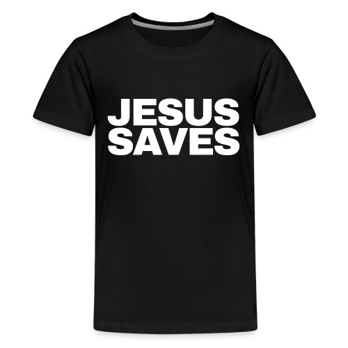 Jesus saves - Premium-T-shirt tonåring