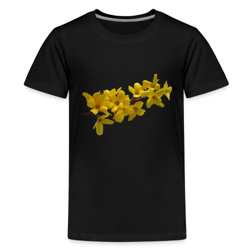 Forsythie Frühling - Teenager Premium T-Shirt