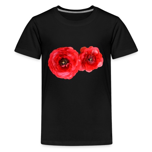 Zinnien rot Sommerblume - Teenager Premium T-Shirt