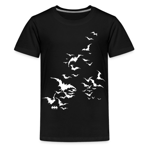 Batman Fledermaus Schwarm weiß - Teenager Premium T-Shirt