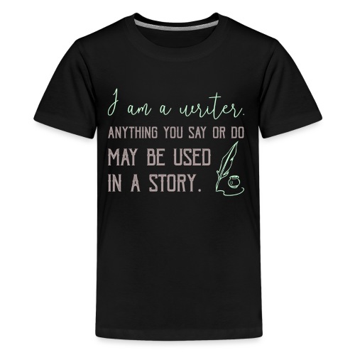 0267 History | Author | Writer | story - Teenage Premium T-Shirt
