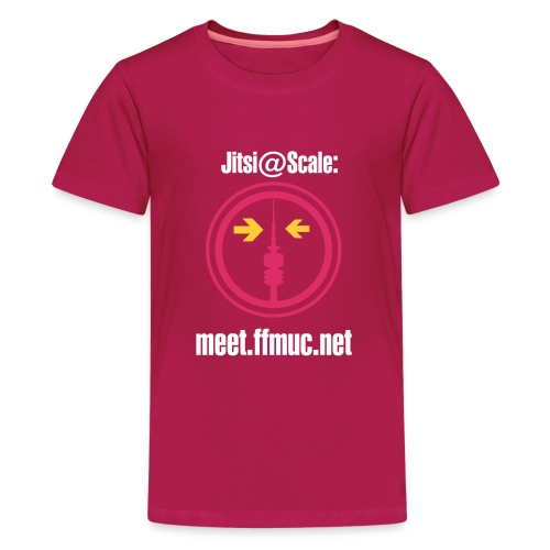 Freifunk Jitsi-Meet weiß - Teenager Premium T-Shirt