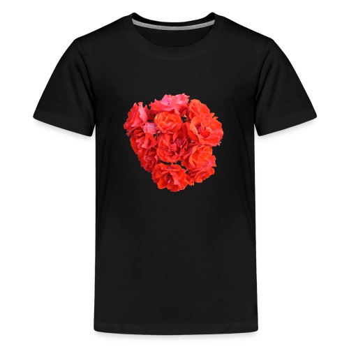 Rose rot Blume Sommer - Teenager Premium T-Shirt