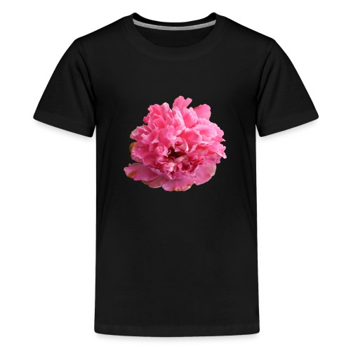 Pfingstrose rosarot Blume - Teenager Premium T-Shirt