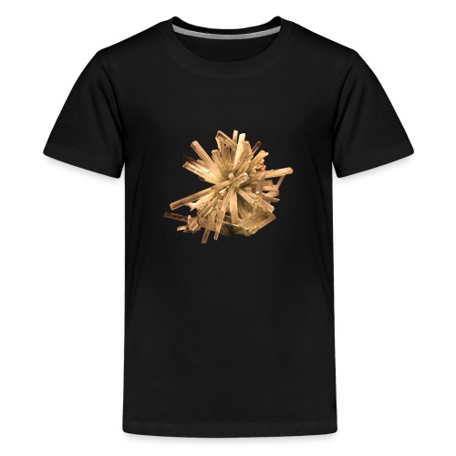Gips Mineral Gestein Kristall - Teenager Premium T-Shirt