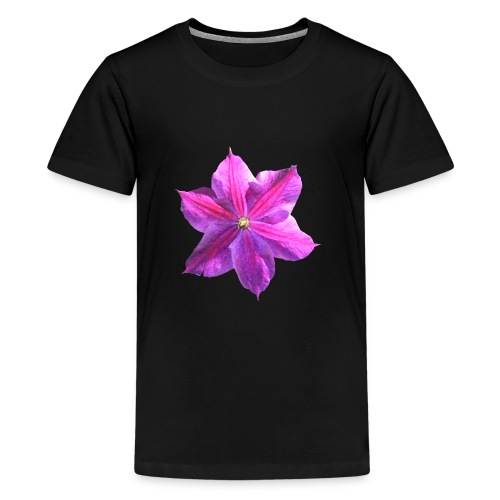 Clematis lila Sommerblume - Teenager Premium T-Shirt