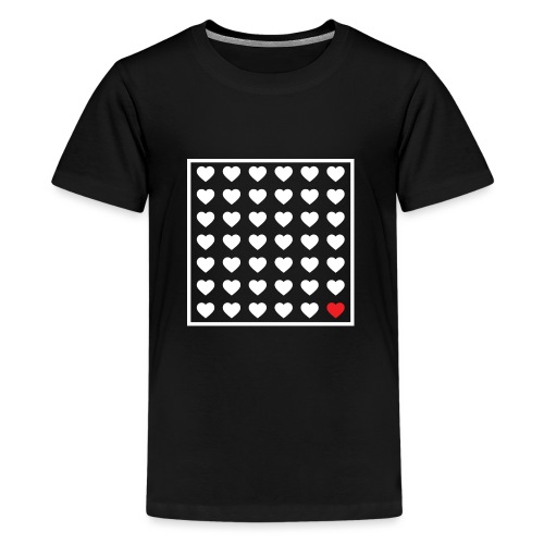 Carré d'cœurs - T-shirt Premium Ado