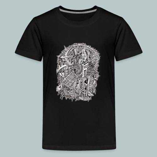 Weirdhead by Brian Benson - Teenage Premium T-Shirt