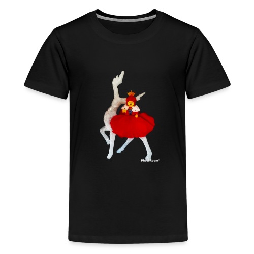 Red Queen with poppy - T-shirt Premium Ado