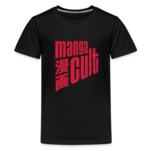 Manga Cult Logo Rot - Teenager Premium T-Shirt