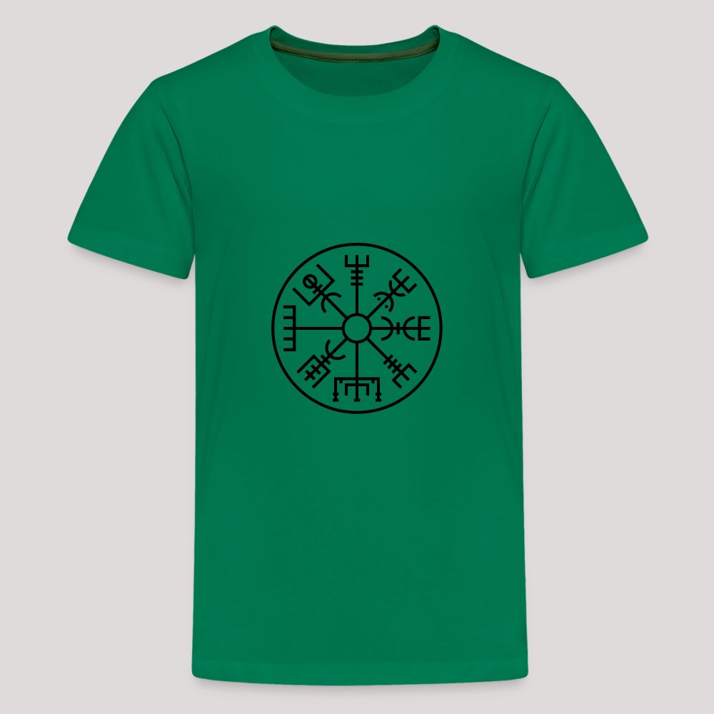 Vegvisir Kreis - Teenager Premium T-Shirt Kelly Green