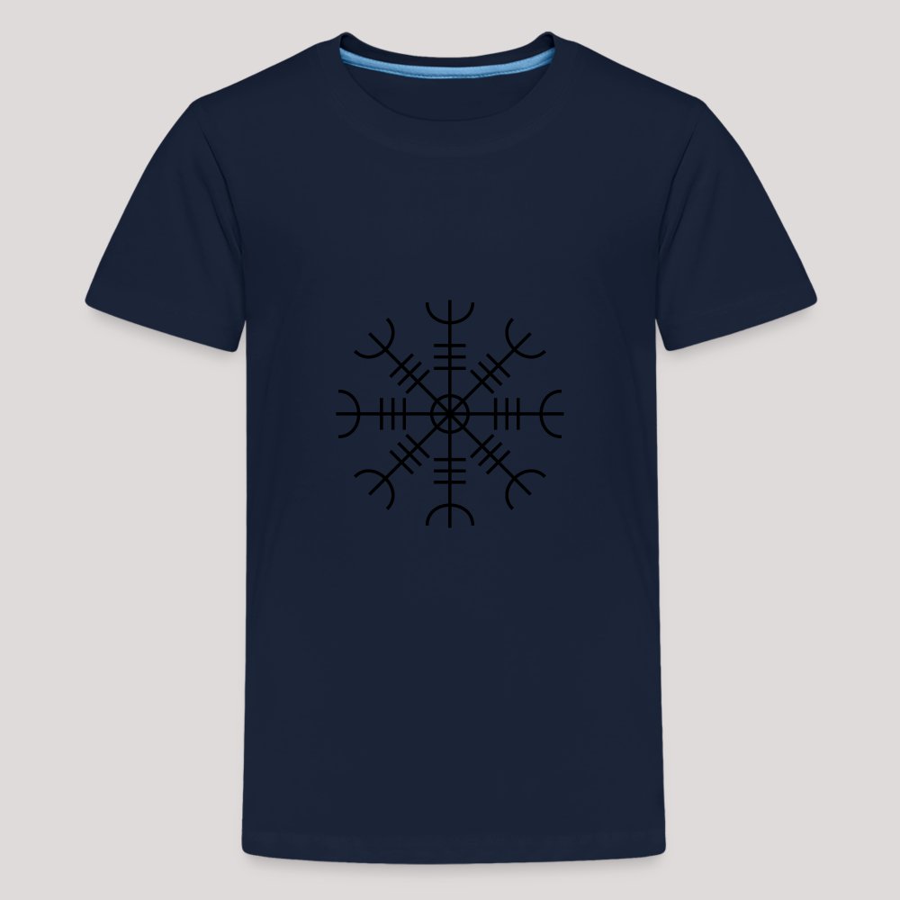 Aegishjalmur - Teenager Premium T-Shirt Navy