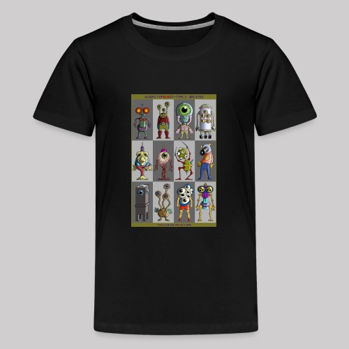 ALIEN TYPOLOGY TYPE 3: BIGEYES - T-shirt Premium Ado