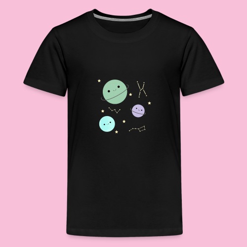 Kawaii planets - Premium-T-shirt tonåring