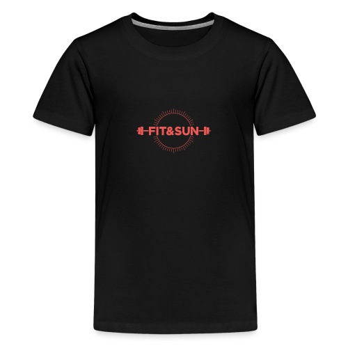 FIT SUN logo V2 corail2 copie - T-shirt Premium Ado