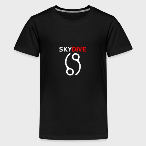Skydive Pin 69 White - Teenager Premium T-Shirt