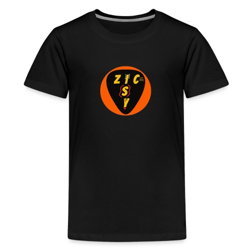 Zic izy rond orange - T-shirt Premium Ado