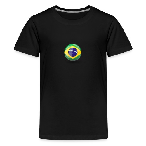 Símbolo da Bandeira do Brasil - Teenage Premium T-Shirt