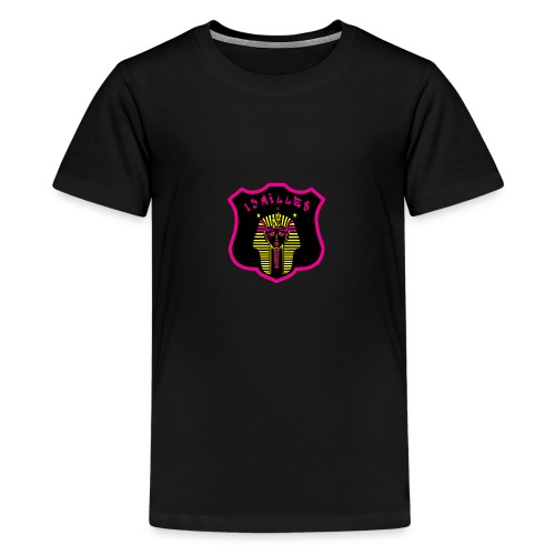 Faraon czarny, różowy, żółty hiper projekt - Koszulka młodzieżowa Premium