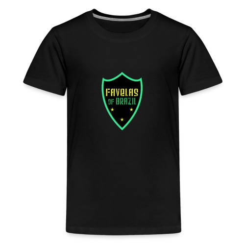 FAVELAS OF BRAZIL NOIR VERT DESIGN - T-shirt Premium Ado
