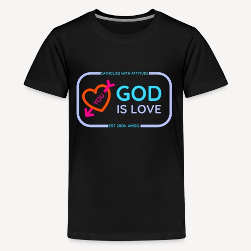 GOD IS LOVE - Koszulka młodzieżowa Premium