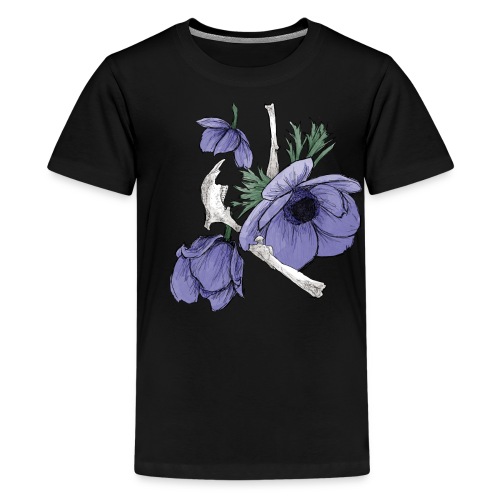 Flowers and bones - Teenager Premium T-shirt