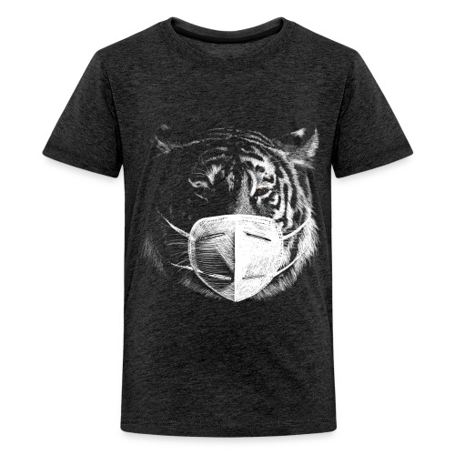 Tiger mit Maske - Teenager Premium T-Shirt