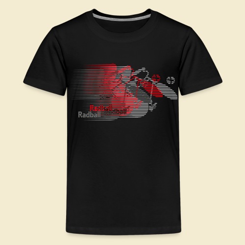 Radball | Earthquake Red - Teenager Premium T-Shirt