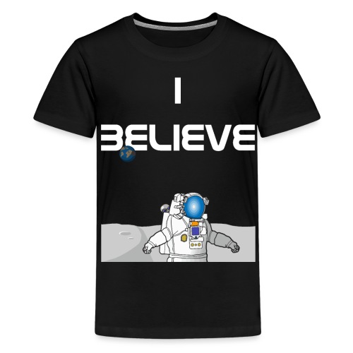 i believe Alien Astronaut Mondlandung - Teenager Premium T-Shirt