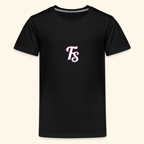 fs logo met een roze out line - Teenager Premium T-shirt