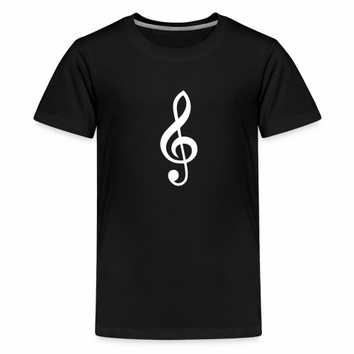 Notenschlüssel Symbol Notenschlüßel Zeichen Musik - Teenager Premium T-Shirt