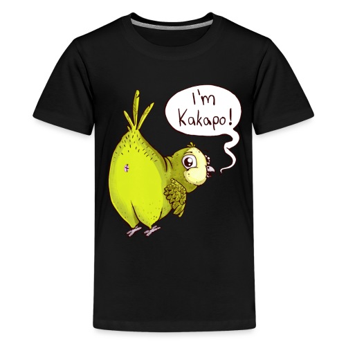 Sweet Kakapo - the fat parrot from New Zealand - Teenage Premium T-Shirt