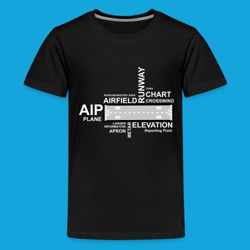 airfield white cloud - Teenager Premium T-Shirt