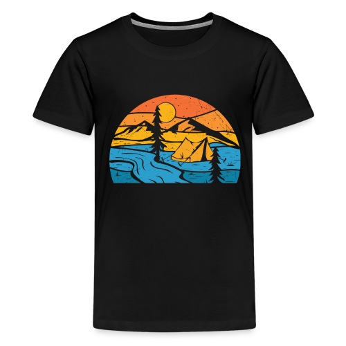Lustiger Campen Camping - Teenager Premium T-Shirt