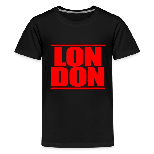 LON DON Logo Red - Teenage Premium T-Shirt