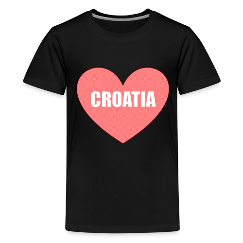 Kroatien_Design_Herz - Teenager Premium T-Shirt