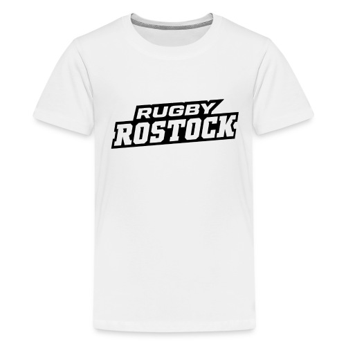 rugby rostock wortmarke weisz - Teenager Premium T-Shirt